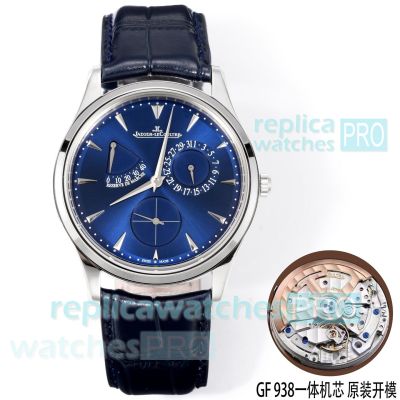 GF Swiss Clone Jaeger-LeCoultre Master Ultra Thin Réserve de Marche Blue Dial Watch  